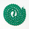 Baking Paint Glass Beads Strands DGLA-Q023-8mm-DB24-2