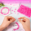 300Pcs Frosted Transparent Glass Beads GLAA-TA0002-78B-5