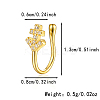 925 Sterling Silver Pave Clear Cubic Zirconia Nose Rings IM7825-15-1