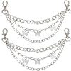 Alloy Shoe 3-Strand Curb Chain AJEW-WH0258-700-1