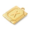 Ion Plating(IP) 304 Stainless Steel Pendants STAS-U033-01G-X-2