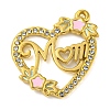 Ion Plating(IP) Real 18K Gold Plated 304 Stainless Steel Rhinestone Pendants STAS-P341-13G-01-1
