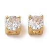 Rack Plating Brass Micro Pave Cubic Zirconia Beads KK-Z071-39G-1