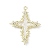 Rack Plating Alloy Enamel Rhinestone Pendants PALLOY-R151-37G-1
