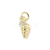 Brass Micro Pave Cubic Zirconia Charms ZIRC-I356-13G-05-1