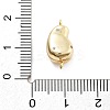 Brass Micro Pave Clear Cubic Zirconia Magnetic Clasps KK-C066-03G-3