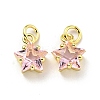 Eco-friendly Brass Micro Pave Cubic Zirconia Pendants LS-KK-D080-44G-02-1