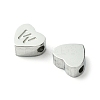 Tarnish Resistant 316L Surgical Stainless Steel Beads STAS-R230-01W-P-1-2
