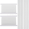 2 Styles Flat Non-slip Transparent Silicone Polyester Elastic Bands SRIB-GF0001-49B-1
