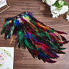 Gothic Style Natural Feather Cape AJEW-WH20067-017C-3