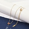 Ion Plating(IP) 304 Stainless Steel Cubic Zirconia Hexagon Pendant Cable Chain Necklaces NJEW-P320-16G-04-1