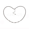 Stylish Natural Freshwater Pearls & Stainless Steel Beaded Necklaces for Women NR6960-1-1