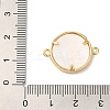 Rack Plating Brass Micro Pave Clear Cubic Zirconia Spanish Faith Cross Connector Charms KK-L220-003G-03-3