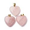Natural Rose Quartz Pendants G-G287-01G-09-1