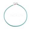 Braided Round Imitation Leather Bracelets Making BJEW-H610-01P-12-1