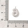 304 Stainless Steel Micro Pave Cubic Zirconia Pendants STAS-H228-01P-06-3