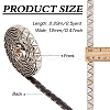2.5 Yards Stainless Steel Rivet Studed Cord with Adhesive Back OCOR-FG0002-34B-2