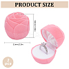 Rose Velvet Jewelry Boxes CON-WH0092-63A-2