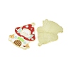 Golden Plated Alloy Enamel Pendants ENAM-Z017-09G-01-2