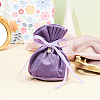 Velvet Jewelry Bags with Drawstring & Plastic Imitation Pearl TP-CJC0001-03H-5