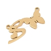 304 Stainless Steel Pendants STAS-L279-002G-S-2