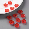 Transparent Frosted Acrylic Bead Caps MACR-S371-04A-712-6