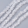 Transparent Glass Beads Strands X-EGLA-J146-4mm-NB01-1
