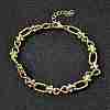 304 Stainless Steel Oval & Infinity Link Chain Bracelets for Women BJEW-K226-14C-G-2