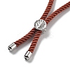 Twisted Nylon Cord Silder Bracelets DIY-B066-03P-31-3