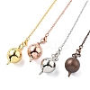Brass Dowsing Pendulum Big Pointed Round Pendants KK-H491-03-1