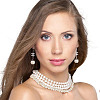 2 Strands Natural Baroque Pearl Keshi Pearl Beads Strands PEAR-GO0001-12-6