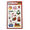 Christmas Theme PET Plastic Stickers AJEW-Q151-01F-1