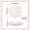 Shell Shaped Porcelain Jewelry Storage Display Trays for Rings AJEW-SP0006-06B-01-2