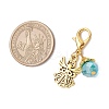 Tibetan Style Alloy Angel Pendant Decorations HJEW-JM03837-03-3