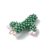 Glass Seed Beaded Cactus Pendants PALLOY-MZ00680-4