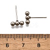 Tarnish Resistant 201 Stainless Steel Beaded Horizontal Bar Stud Earrings with 316 Stainless Steel Pin for Women STAS-K238-01P-3