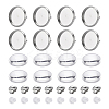 DIY 50Pairs Flat Round Earring Making Kits DIY-YW0001-90P-1