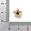 Brass Micro Pave Cubic Zirconia Beads KK-D379-01G-12-3
