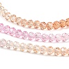 Transparent Painted Glass Beads Strands X-DGLA-A034-T3mm-A20-4