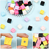 50Pcs Opaque Acrylic Beads FIND-SP0004-84-3