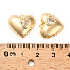 Brass Pave Cubic Zirconia Pendants KK-K351-61G-3