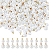 200Pcs 2 Styles ABS Plastic Imitation Pearl Pendants SACR-HS0001-02-1