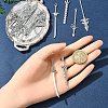 60Pcs 6 Styles Tibetan Style Alloy Big Pendants TIBEP-FS0001-25-7