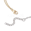 Natural Cultured Freshwater Pearl Rice Beaded Pendant 304 Stainless Steel Cable Chain Double Layer Necklaces NJEW-JN05681-5