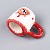 Handmade Porcelain Bear Mug Cup Decoration PORC-T133-21C-3