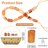 1 Strand Natural Orange Botswana Agate Beads Strands G-YW0002-44-3