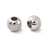 Non-Tarnish Textured 304 Stainless Steel Beads STAS-P306-01A-P-3