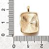 Brass Micro Pave Cubic Zirconia Pendants KK-M318-37G-3