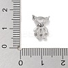 Brass Pave Clear Cubic Zirconia Pendants KK-Z061-18P-02-3