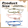 3Pcs 3 Colors Bell Charm Bracelet BJEW-LP0004-51-2